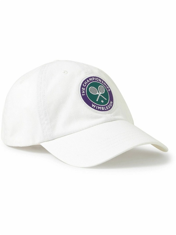 Photo: Polo Ralph Lauren - Wimbledon Appliquéd Cotton-Twill Baseball Cap