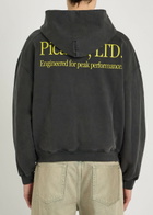 Picante Butterfly Hooded Cotton Sweatshirt Black