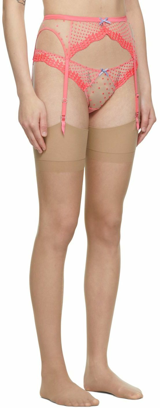 【関税込み】Fleur du Mal ピンク Dotty ガーターベルト Fleur du Mal Pink Dotty Garter Belt Fleur du Mal