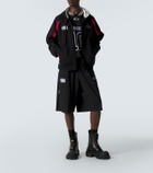 Balenciaga x NBA logo cotton fleece shorts