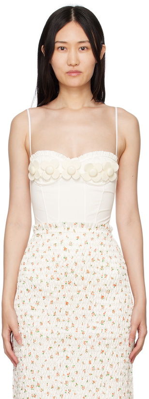 Photo: SHUSHU/TONG Off-White Flower Bodysuit