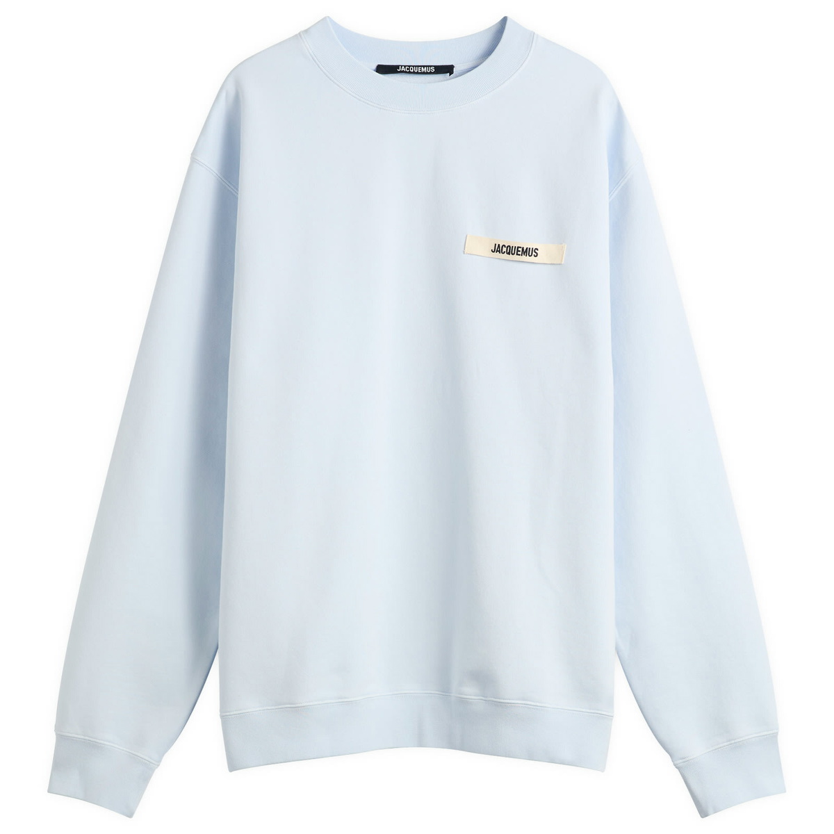Jacquemus Men's Grosgrain Sweatshirt in Light Blue 2