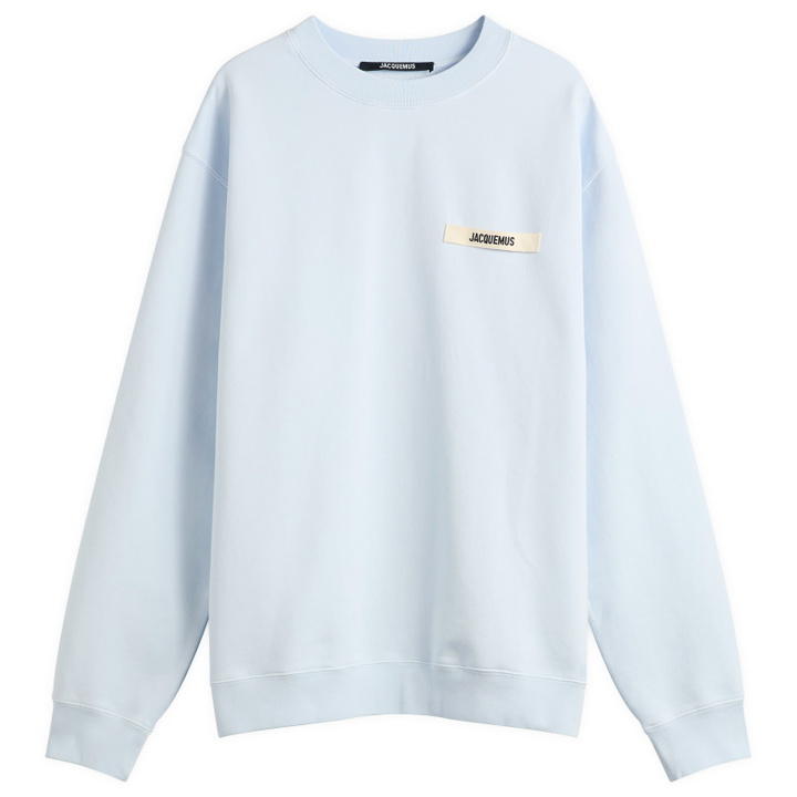 Photo: Jacquemus Men's Grosgrain Sweatshirt in Light Blue 2