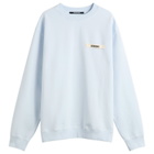 Jacquemus Men's Grosgrain Sweatshirt in Light Blue 2