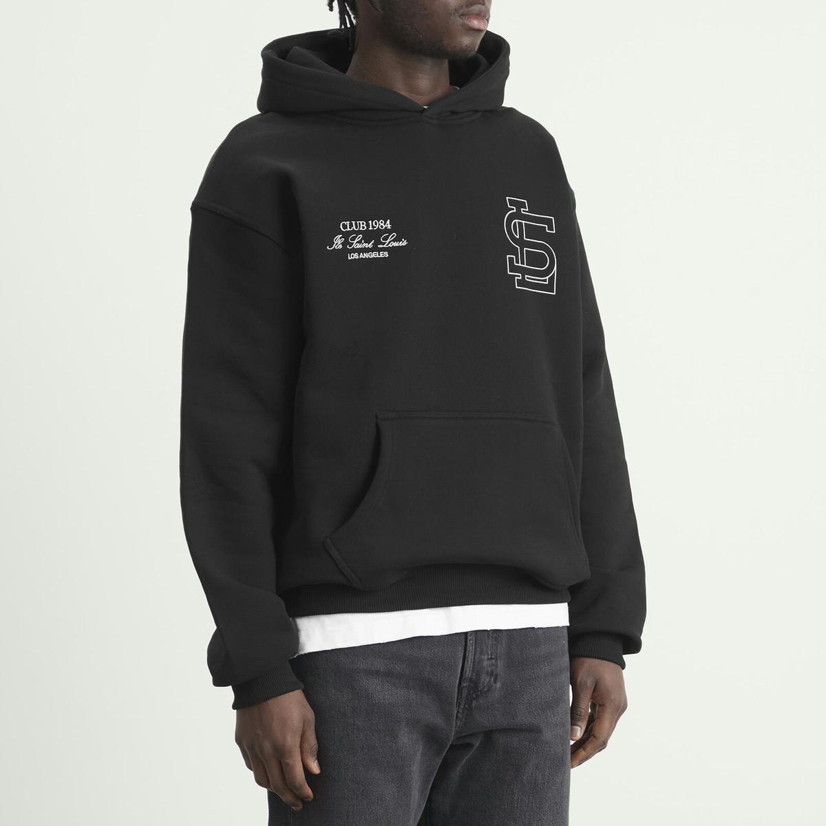 Club 1984 Men's Sl Athletics Hoodie in Black