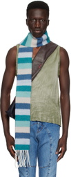 Edward Cuming Khaki Raw Edge Tank Top