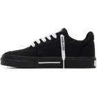 Off-White Black Vulcanized Low Canvas Sneakers
