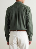 Mr P. - Oxford Cotton-Flannel Shirt - Green