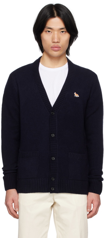 Photo: Maison Kitsuné Navy Baby Fox Cardigan