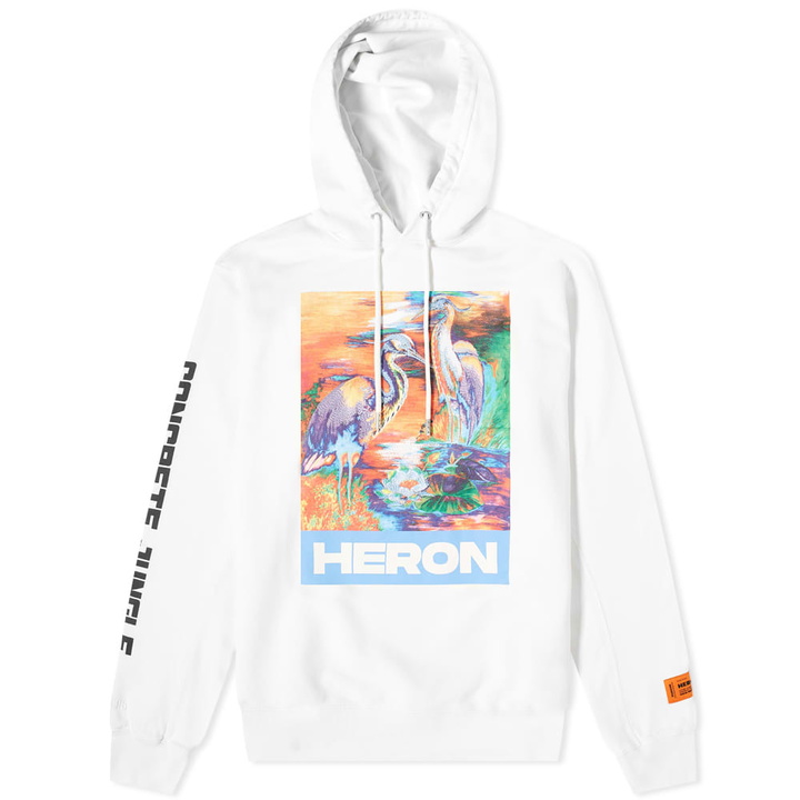 Photo: Heron Preston Heron Water Colours Print & Embroidery Popover Hoody