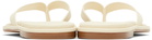 Aeyde Off-White Melody Leather Thong Sandals