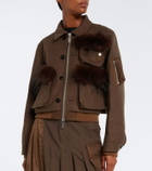 Sacai Wool blouson jacket