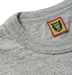 Human Made - Logo-Print Mélange Cotton-Jersey T-Shirt - Gray