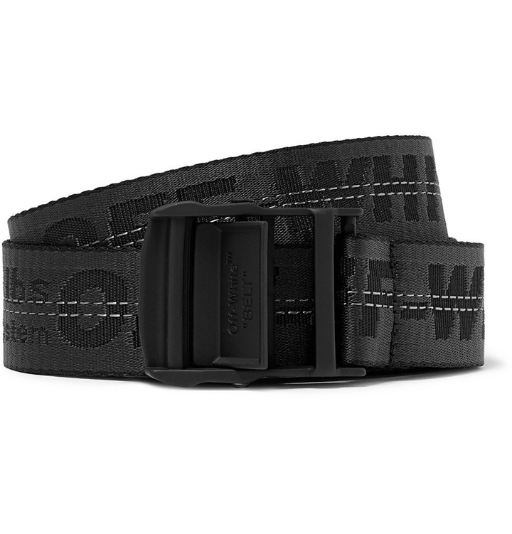 Photo: Off-White - 3.5cm Black Industrial Canvas Belt - Men - Black