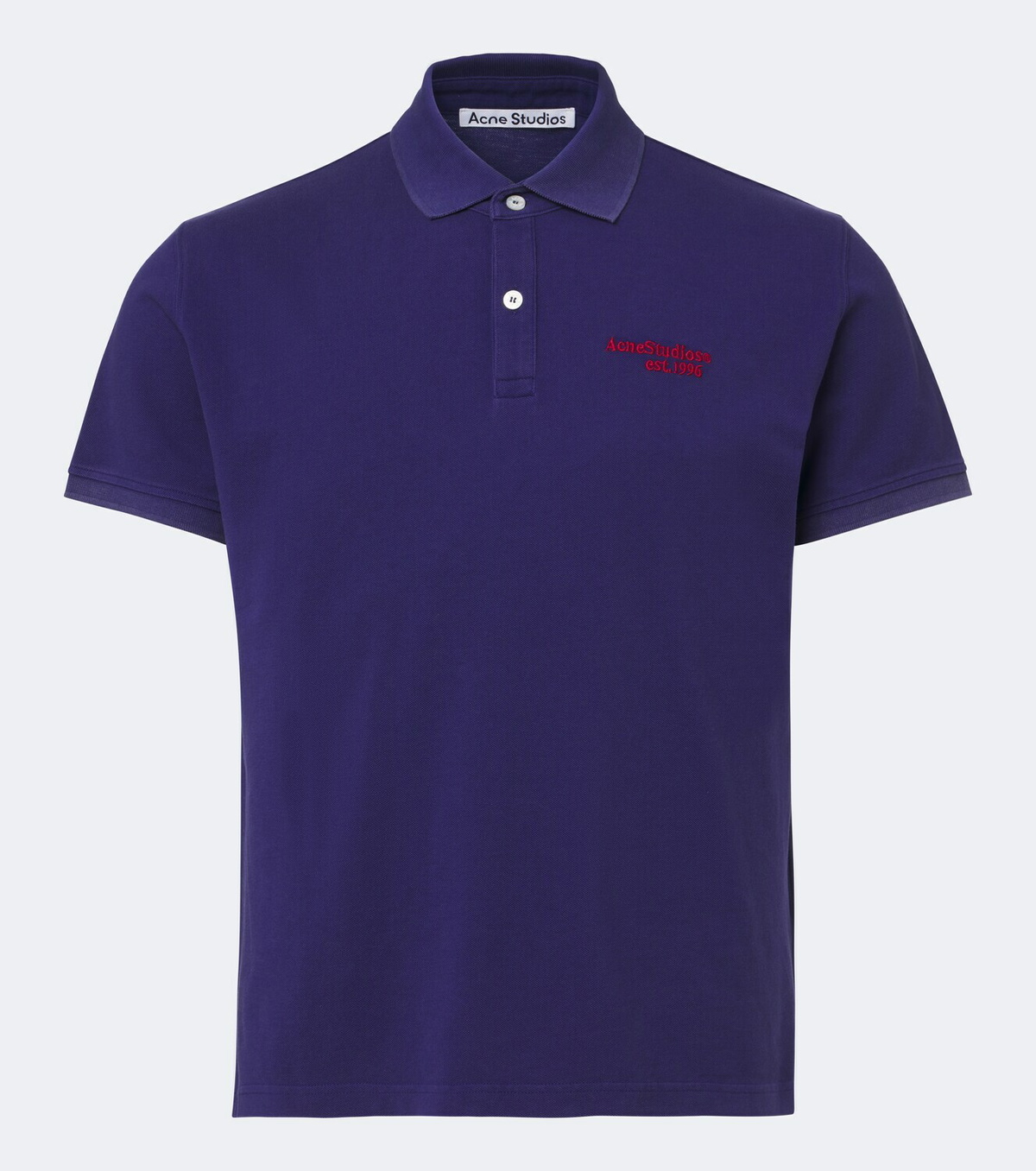 Acne Studios Logo cotton piqué polo shirt