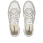 Autry Men's 01 Low Contrast Sneakers in White/Grey