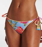 Farm Rio Flower Scarves bikini bottoms