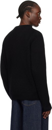 The Elder Statesman Black Simple Sweater