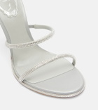Rene Caovilla Cleo embellished satin sandals
