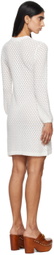 Chloé Off-White Crewneck Minidress