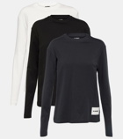 Jil Sander Set of 3 cotton jersey sweatshirts