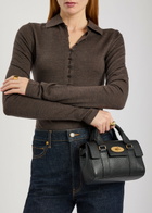 Mulberry Heritage Bayswater Mini Grained Leather Cross-body bag - Black - One Size