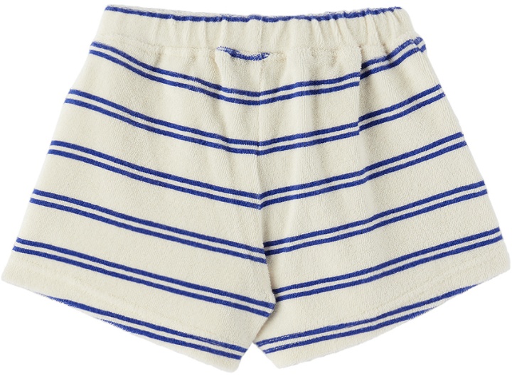Photo: The Campamento Baby Off-White & Blue Stripes Shorts
