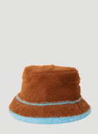 Le Bob Neve Fluffy Bucket Hat in Brown