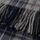 Barbour Men's Tartan Scarf & Glove Gift Set in Slate Tartan/Black