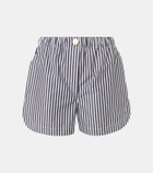 Sportmax Muscari striped cotton shorts