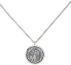Tom Wood Silver Angel Coin Pendant Necklace