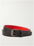 Christian Louboutin - Leather and Silver-Tone Wrap Bracelet