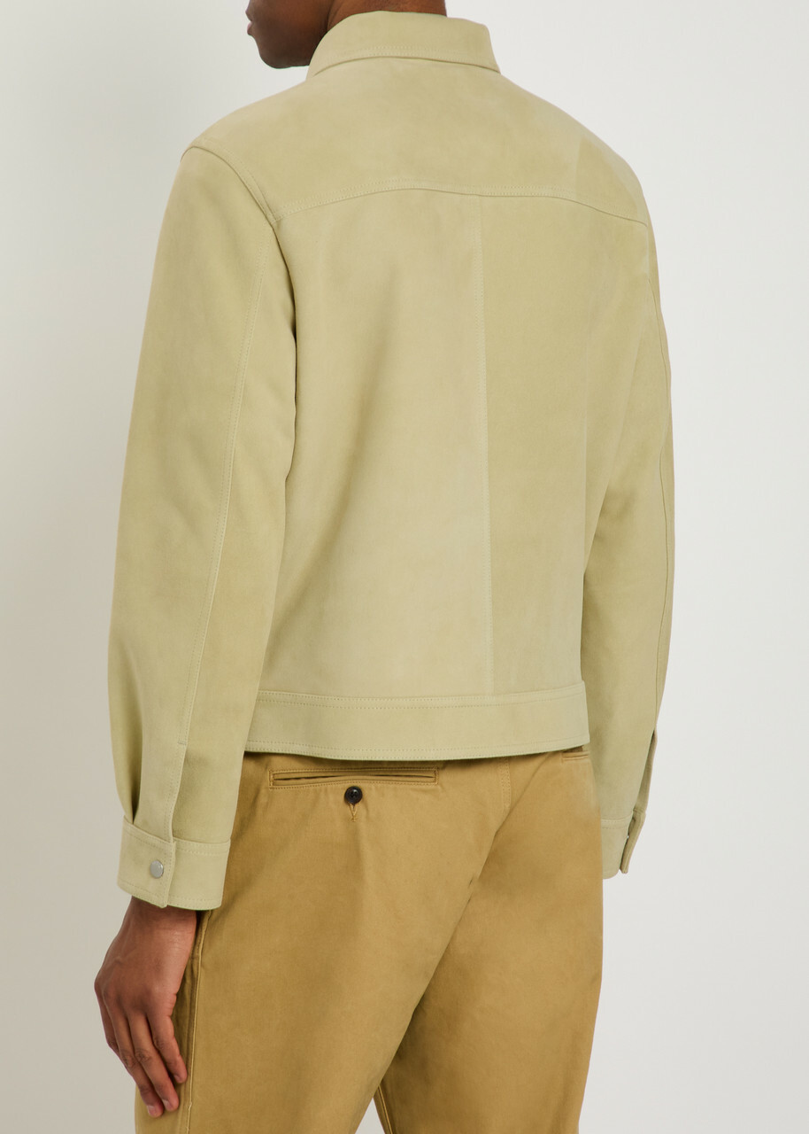 Frame Suede Jacket Light Green
