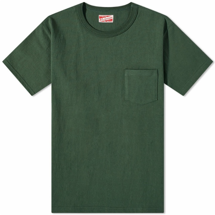 Photo: The Real McCoy's Men's The Real McCoys Joe McCoy Pocket T-Shirt in Forest