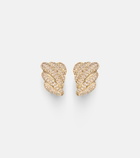 Anita Ko Croissant 18kt gold earrings with diamonds
