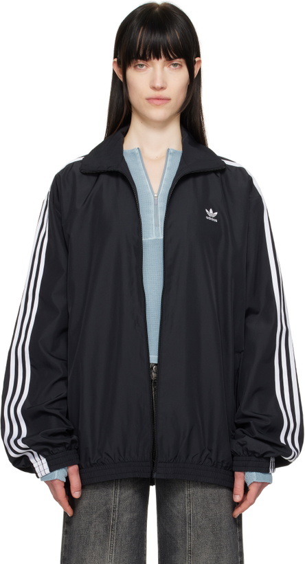 Photo: adidas Originals Black Adilenium Season 3 Oversized Track Jacket