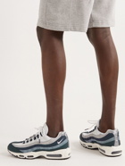 Nike - Air Max 95 Panelled Leather, Suede and Mesh Sneakers - Blue