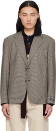 Commission Brown Houndstooth Varsity Blazer