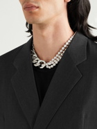 Givenchy - Silver-Tone Faux Pearl Necklace