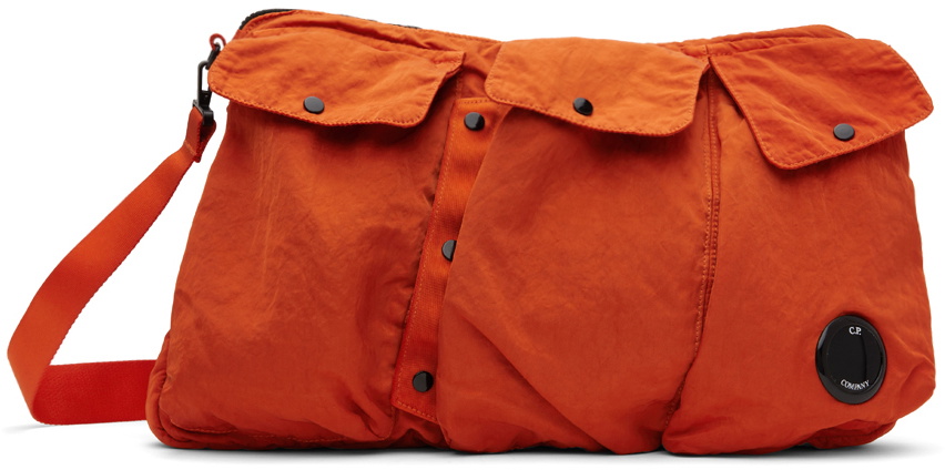 C.P. Company Orange Nylon B Utility Bag C.P. Company