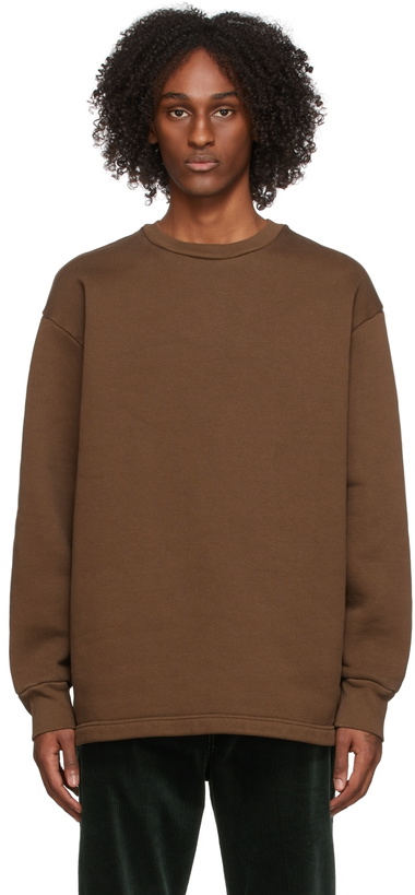 Photo: Acne Studios Brown Logo Sweatshirt