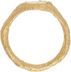 Completedworks SSENSE Exclusive Gold Crumple Ring