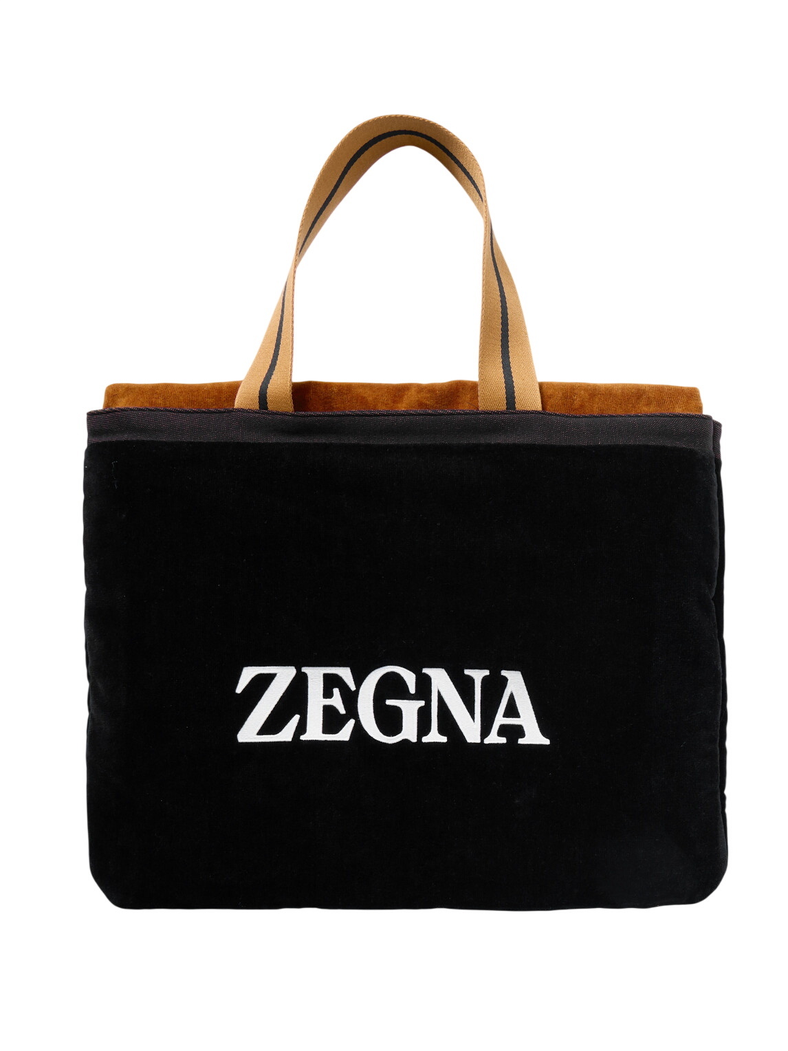 Zegna - Cabas Leather-Trimmed Cotton-Canvas Tote Bag Zegna
