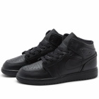 Air Jordan Men's 1 Mid BG Sneakers in Black