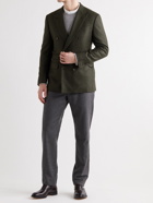 THOM SWEENEY - Double-Breasted Wool and Cashmere-Blend Blazer - Green