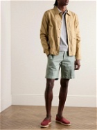 Incotex - Venezia 1951 Straight-Leg Cotton-Blend Twill Bermuda Shorts - Green