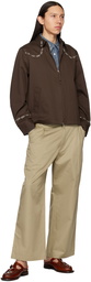 Universal Works Brown Windcheater Jacket