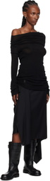 Ann Demeulemeester Black TIzziana Knitted Long Sleeve T-shirt