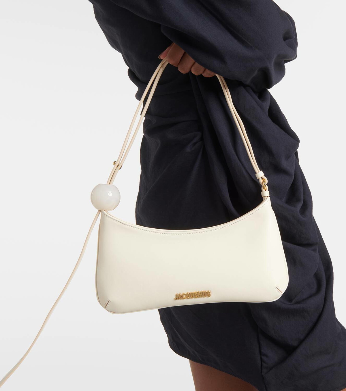 Jacquemus Le Bisou Perle leather shoulder bag Jacquemus