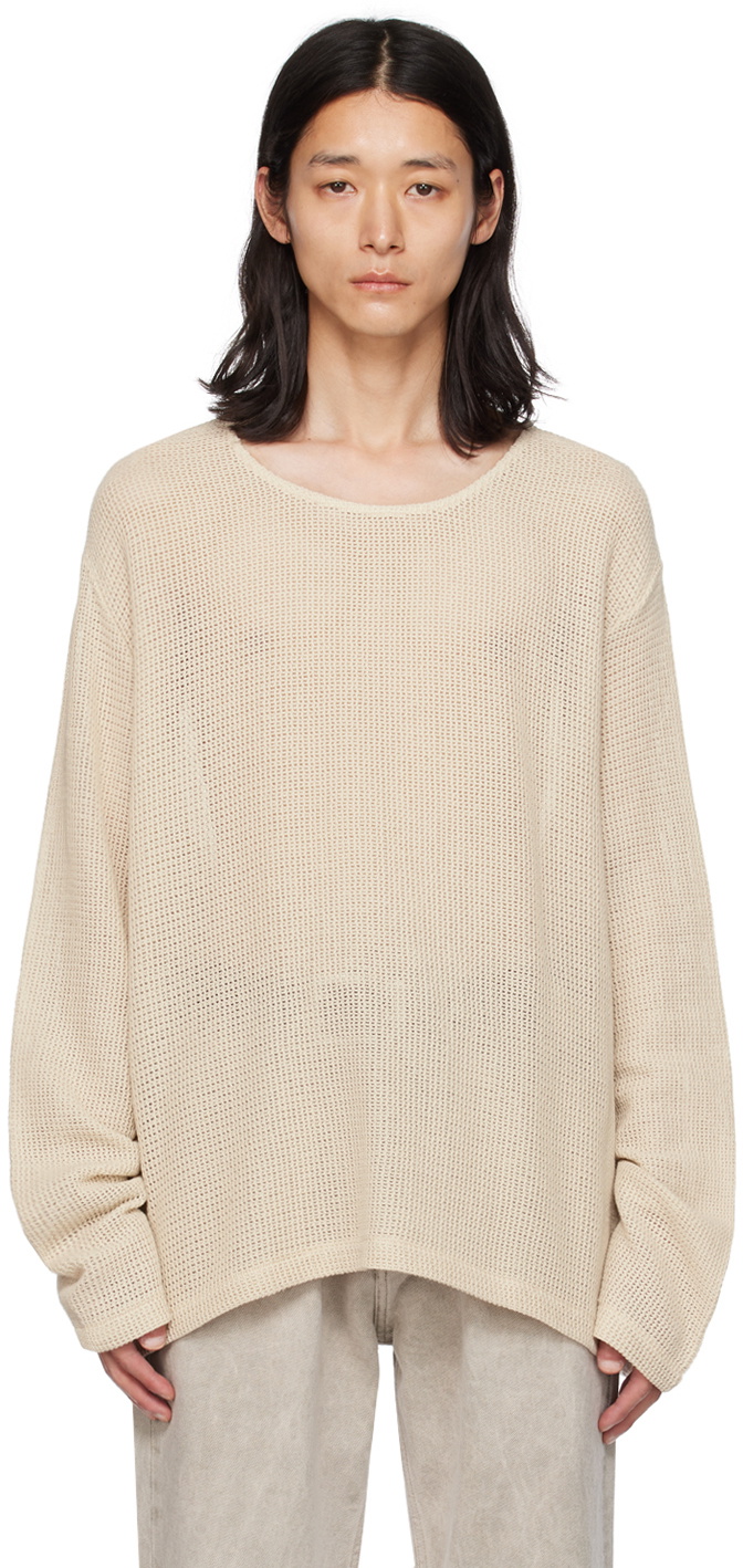 Our Legacy Beige Double Lock Sweater Our Legacy